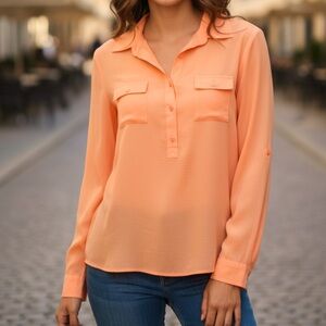 Old navy neon pocket pullover top xs